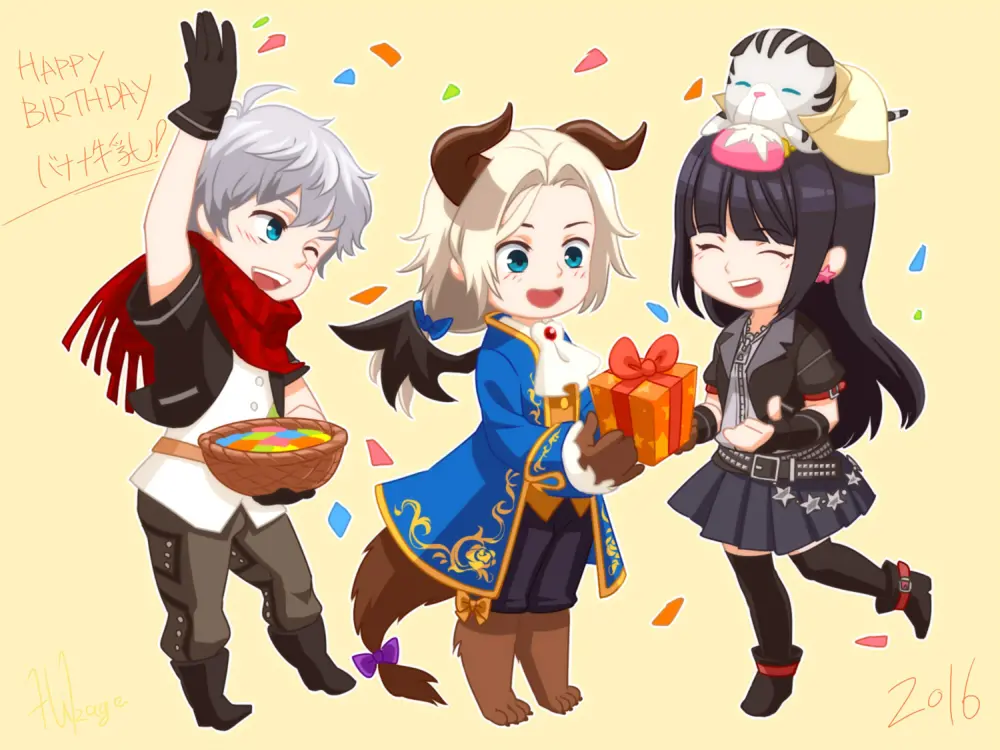 ああ女神様のスクルドが王国心のチリシィとエフェメラとして描かれたイラスト